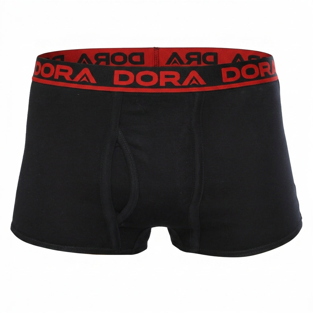 DORA Men Cotton Mini Trunks (Pack of 5) Soft Breathable Innerwear for Men | Concealed Elastic Waistband | Fly Open Design | Comfortable Underwear