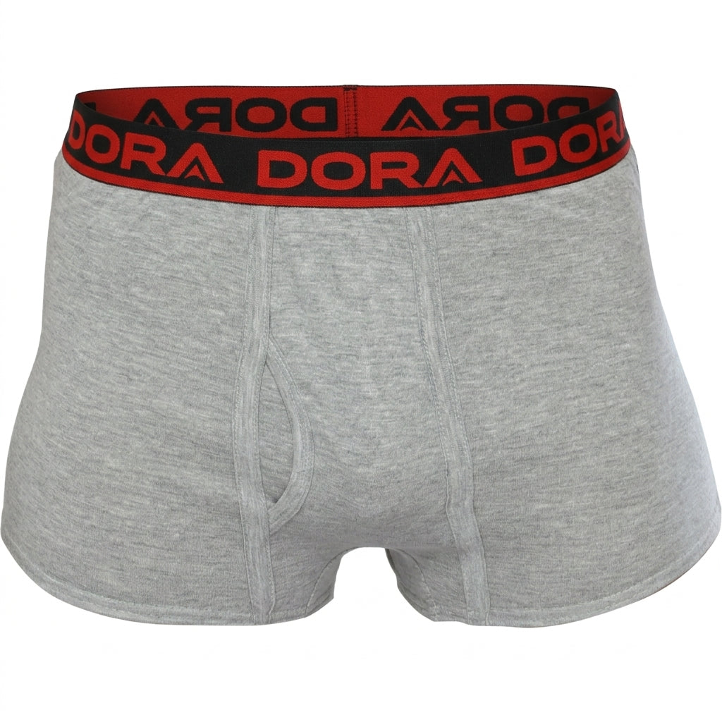 DORA Men Cotton Mini Trunks (Pack of 5) Soft Breathable Innerwear for Men | Concealed Elastic Waistband | Fly Open Design | Comfortable Underwear
