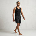 DORA Men's Cotton Active Derby Vest  (Pack of 5) 100% Cotton 2x2 Rib Fabric | Tubular Seamless Design | Heavy GSM Expandable Innerwear | Soft Durable Everyday Comfort Fit Black