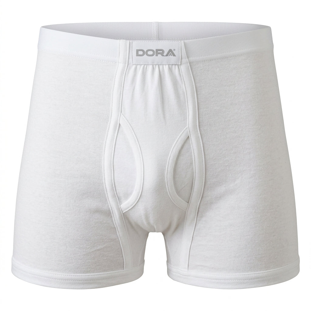 DORA Men's Cotton Trend Trunk | Pack of 5  | Ultrasoft Waistband | Combed Cotton| White