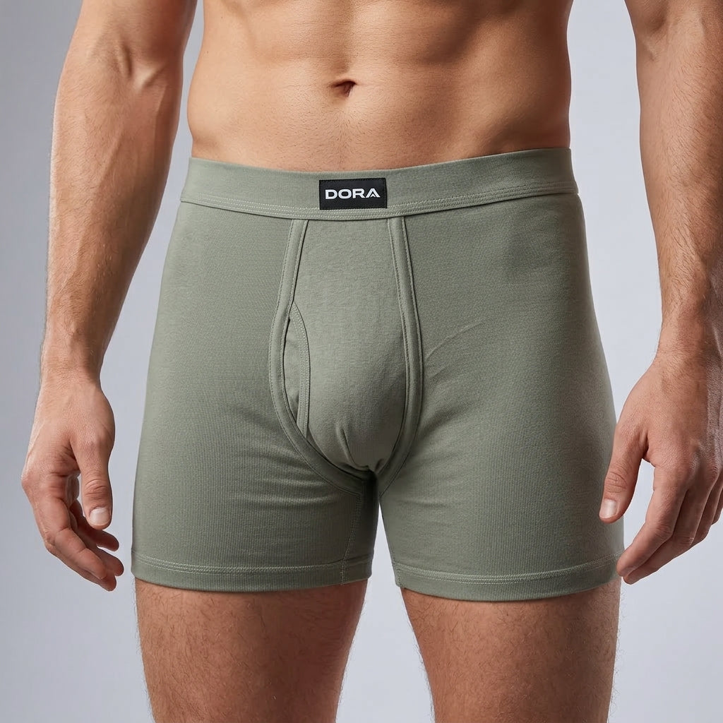DORA Men's Cotton Trunk (Pack of 5) 100% Cotton Single Rib Fabric | Lycra Waistband | Heavy GSM Innerwear | Soft Breathable Material | Shape Retention | Comfortable Daily Wear | Assorted Colors